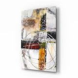 Abstract Glass Wall Art.