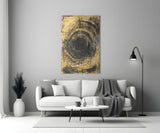Abstract Loop Glass Wall Art.