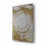 Abstract Loop Glass Wall Art.