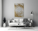 Abstract Loop Glass Wall Art.