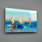 Sailboat Glass Wall Art.
