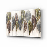 Feathers Glass Wall Art.