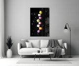 Macarons Glass Wall Art.