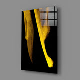 Yellow Story Glass Wall Art.
