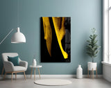 Yellow Story Glass Wall Art.