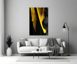 Yellow Story Glass Wall Art.