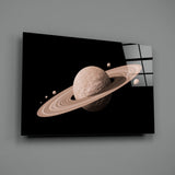 Saturn Glass Wall Art.