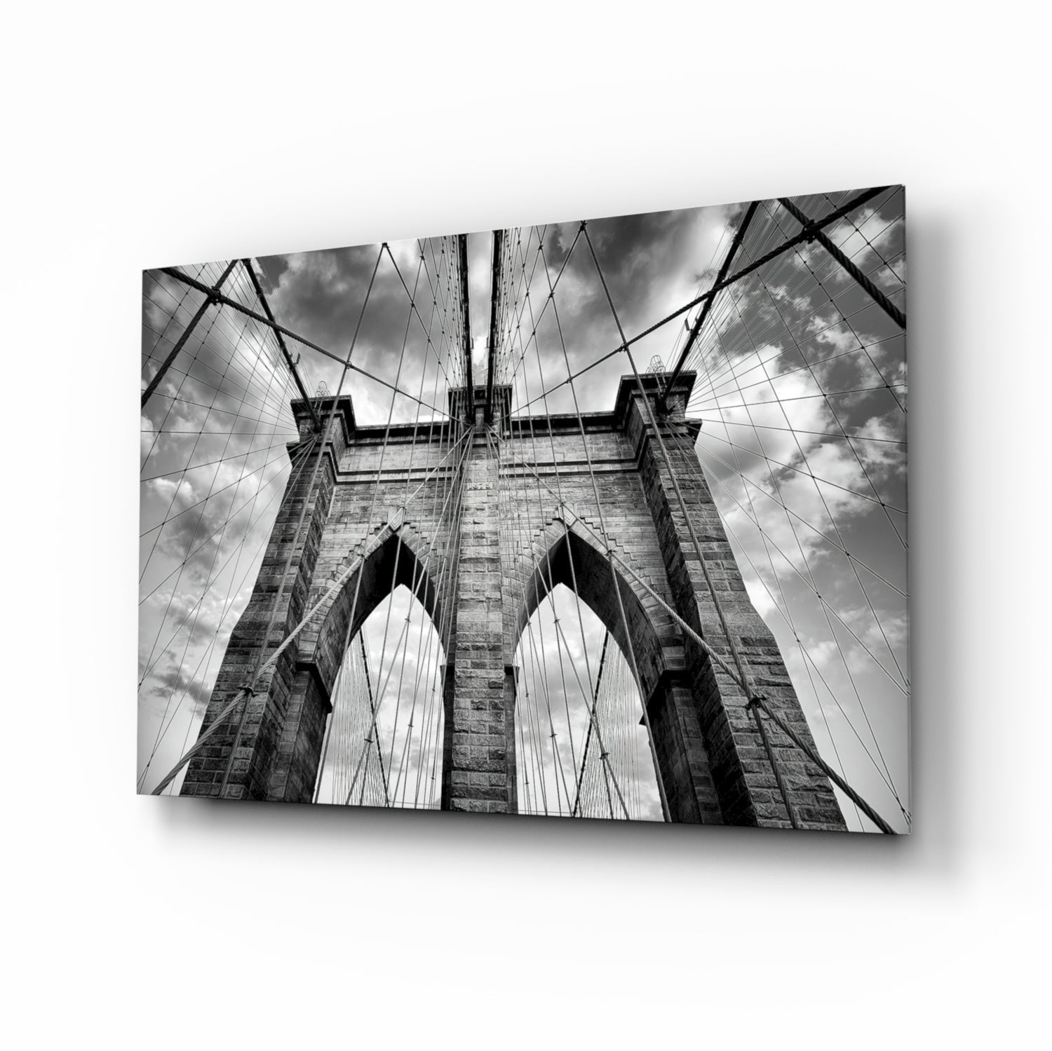 Brooklyn Bridge Glass Wall Art.