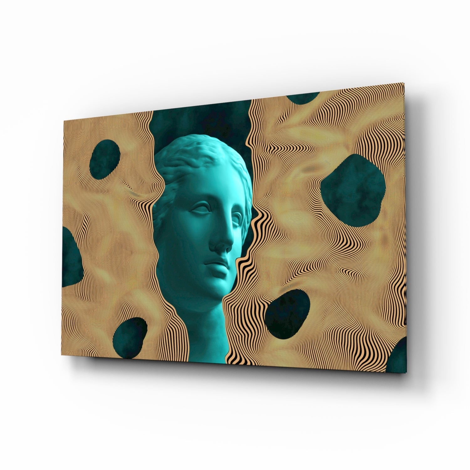 Sculpture Glass Wall Art.