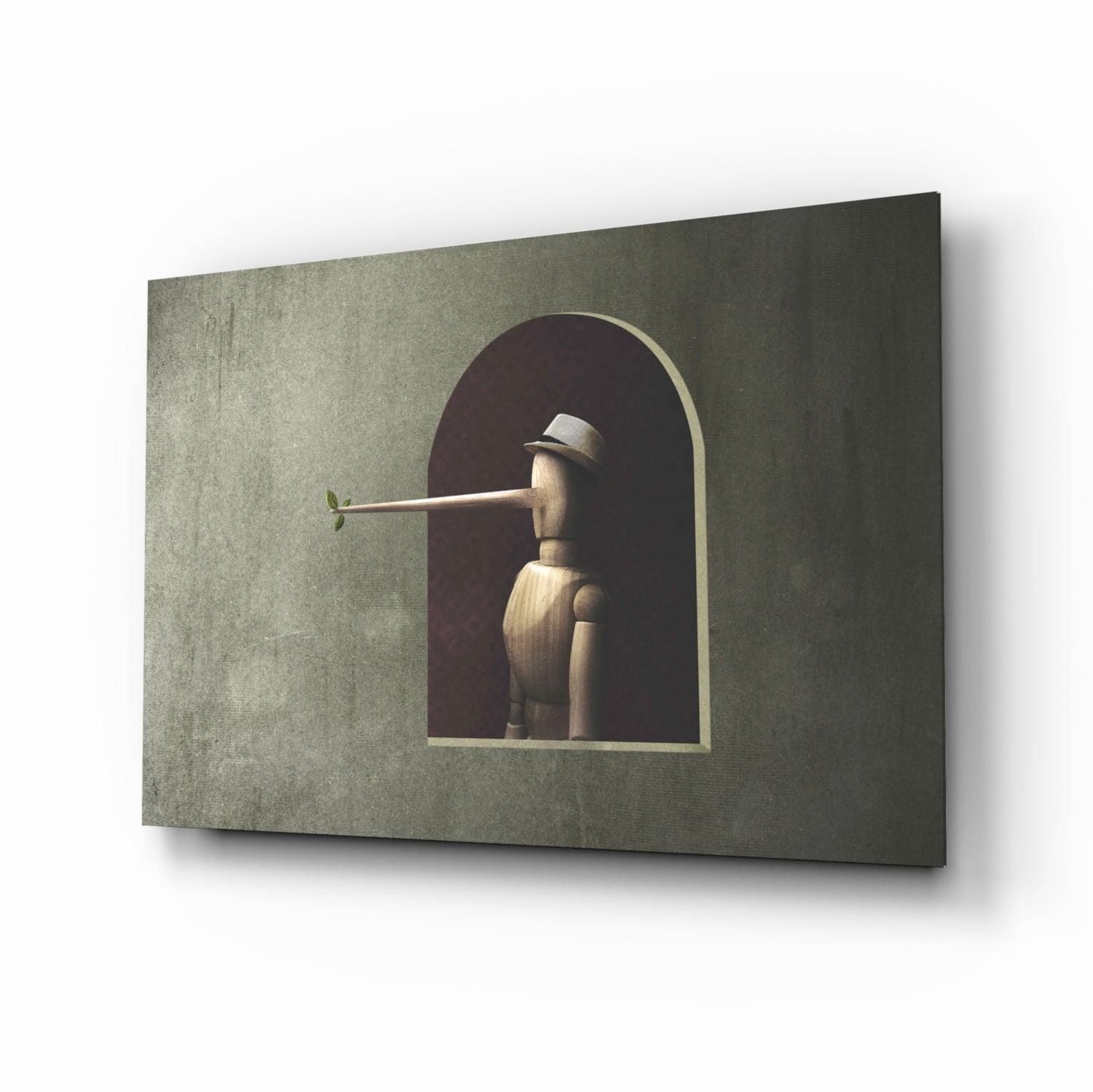 Pinocchio Glass Wall Art.