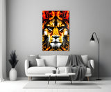 Lion Glass Wall Art.