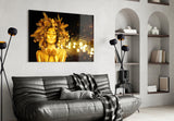Gold Woman Glass Wall Art.