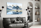 Mountains Glass Wall Art.
