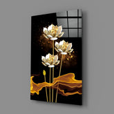 Flowers Glass Wall Art.