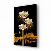 Flowers Glass Wall Art.