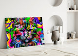 Cat Glass Wall Art.