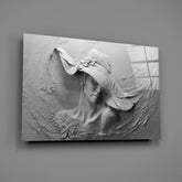 Relief Woman Glass Wall Art.