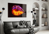 Lip Glass Wall Art.