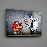 Super Mario Glass Art.
