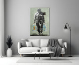 Space Market Glass Art.