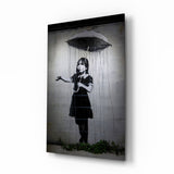 Escape from the Rain Glass Art.