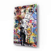 Einstein's Answer Glass Art.