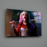 Harley Quinn Glass Art.