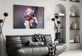 Harley Quinn Glass Art.