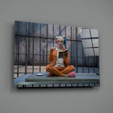 Harley Quinn Glass Art.