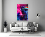 Neon Protest Glass Art.