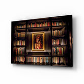 Bookshelf Glass Art.