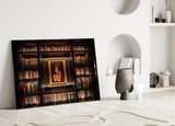Bookshelf Glass Art.