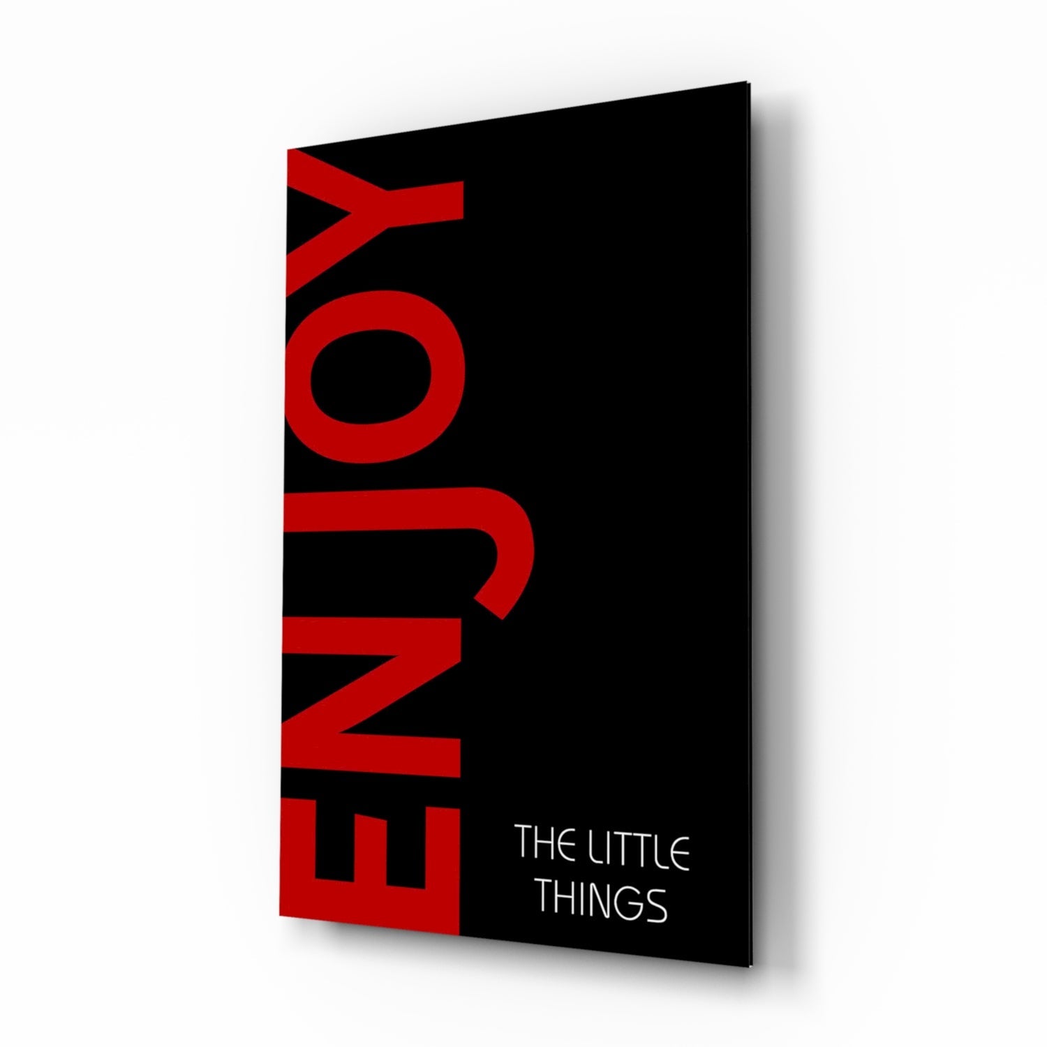 Enjoy The Little Things Glass Wall Art.