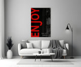 Enjoy The Little Things Glass Wall Art.