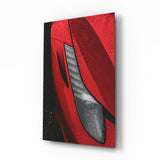 Ferrari’s Red Glass Wall Art.
