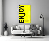 Enjoy The Little Things Glass Wall Art.