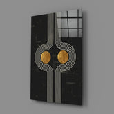 Two Dots Glass Wall Art.