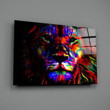 Lion Glass Wall Art.