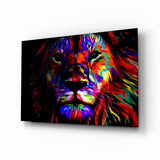 Lion Glass Wall Art.