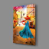 Eiffel and Music Glass Wall Art.