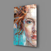 Woman Glass Wall Art.