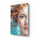 Woman Glass Wall Art.