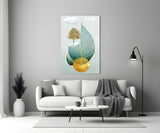 Tree on a Leaf Glass Wall Art.