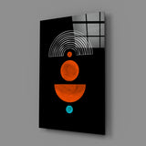 Dots Under the Rainbow Glass Wall Art.