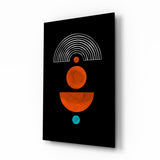 Dots Under the Rainbow Glass Wall Art.