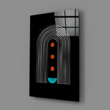 Dots Under the Rainbow Glass Wall Art.