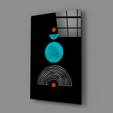 Dot Under the Rainbow Glass Wall Art.