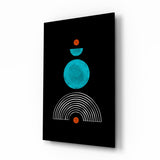 Dot Under the Rainbow Glass Wall Art.