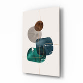 Dance of Earth Colors Glass Wall Art.