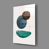 Dance of Earth Colors Glass Wall Art.